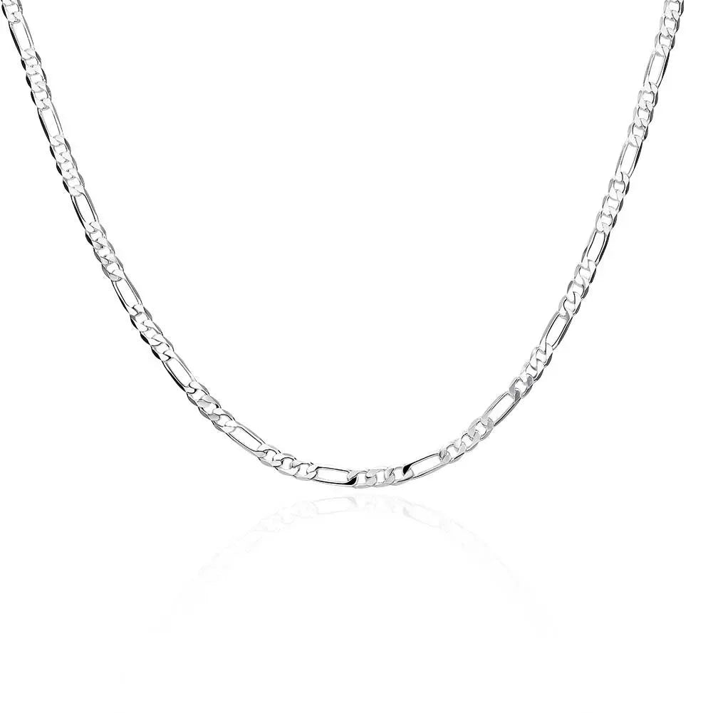 Sterling Silver Figaro Chain Necklace