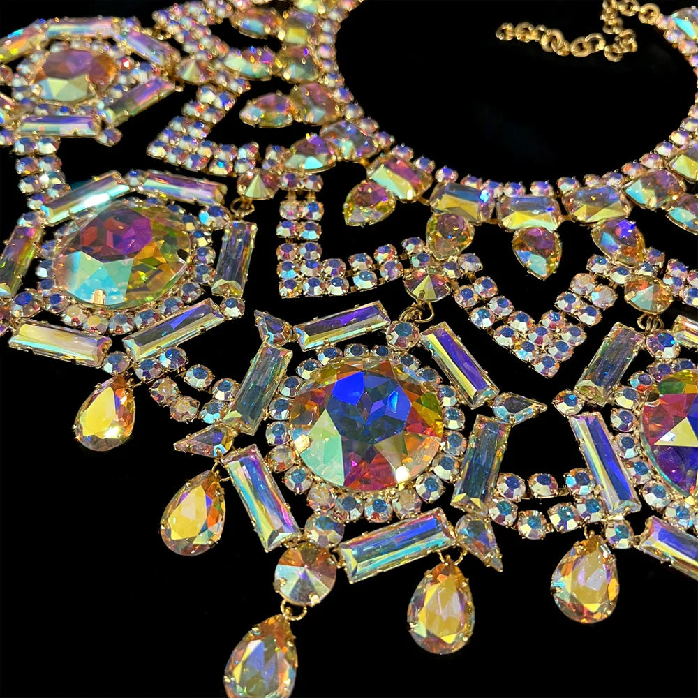 Crystal Necklace Drag Queen Jewelry