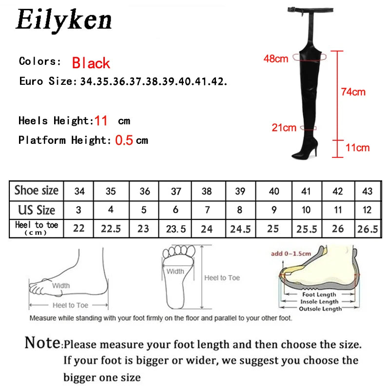 Boots Over Knee High Heel For Women