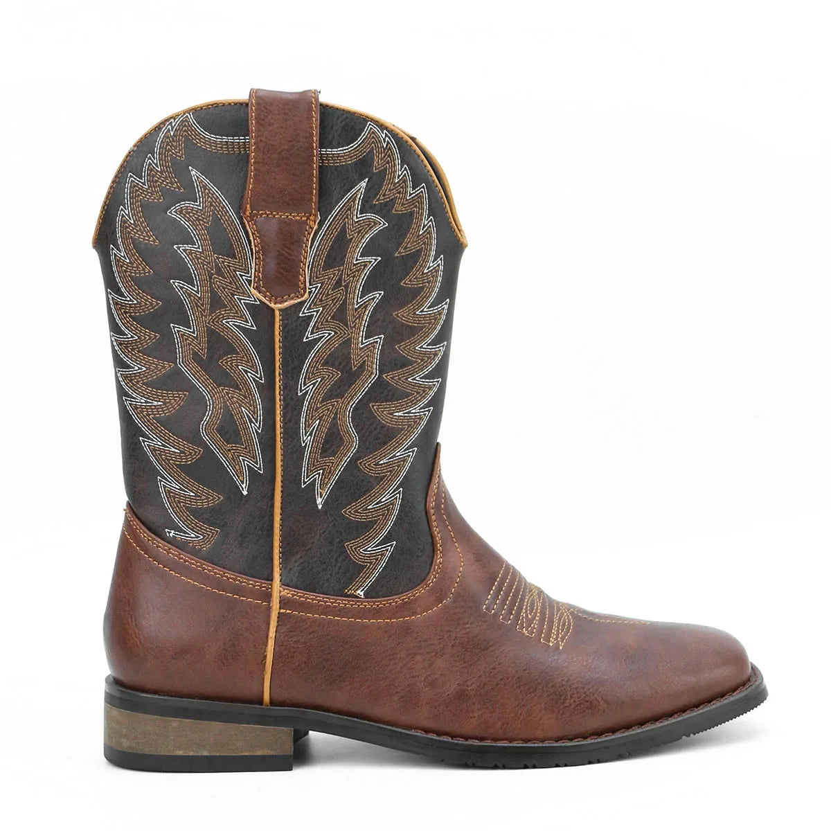 Mens Cowboy Boots Square Toe Western