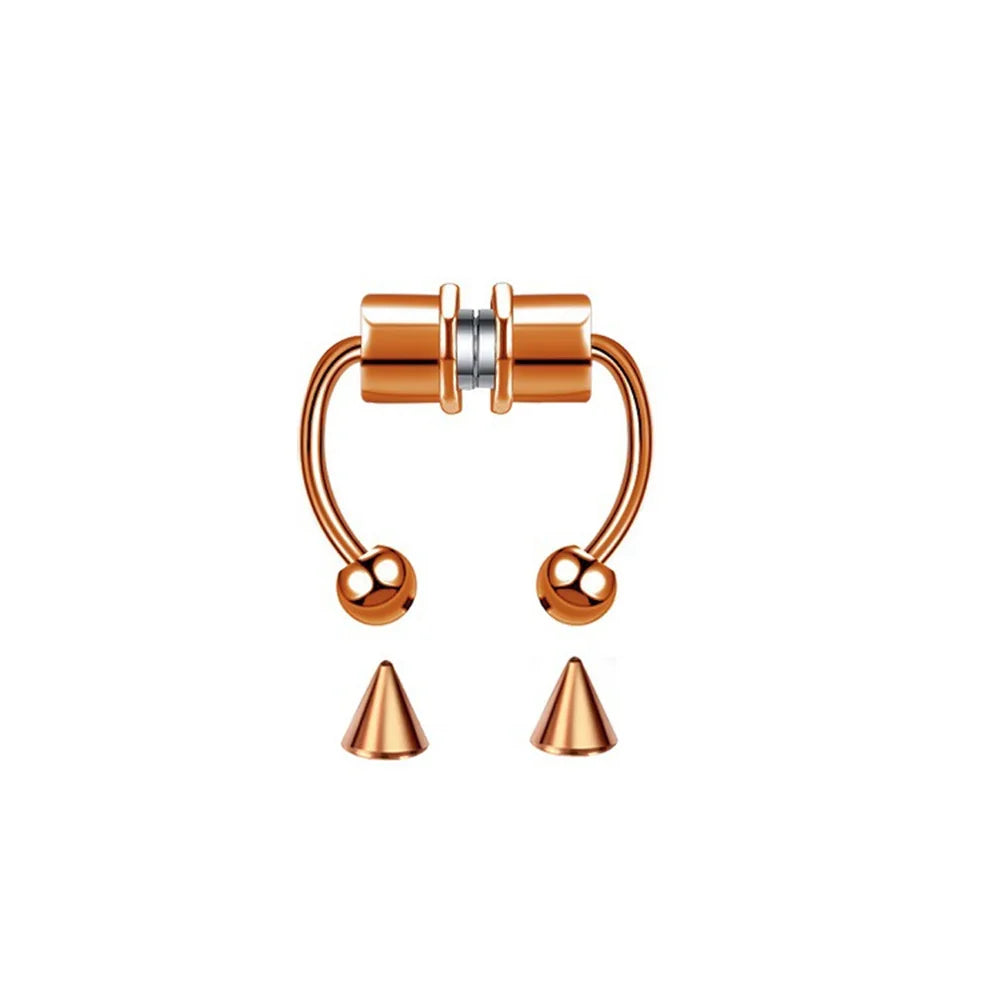 Nose Ring Hoop Magnet Septum Clip Body Jewelry