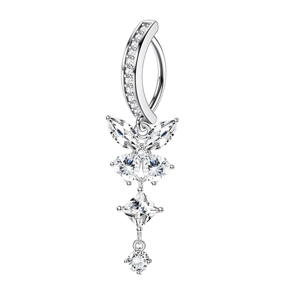 Belly Ring Piercing Zircon