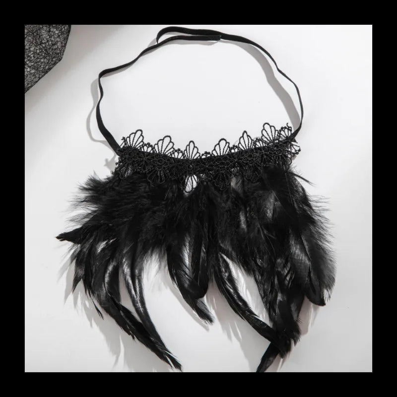 Spice Girl Lace Feather Bracelet