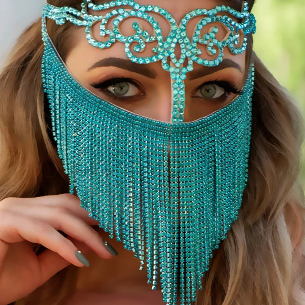 Mask For Masquerade Headwear Veil