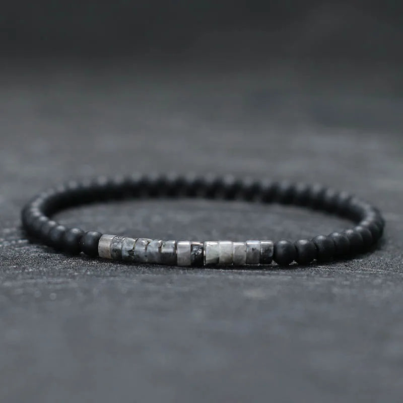 Bracelet Onyx 4mm Bead Emperor Onyx Stone