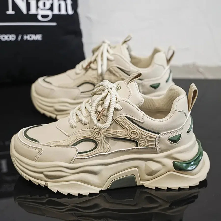 All Season Thick Soles Hong Kong Style Men Casual Sneakers
