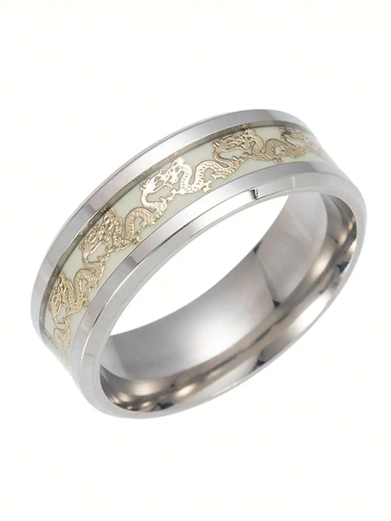 Dragon Pattern Stainless Steel Ring