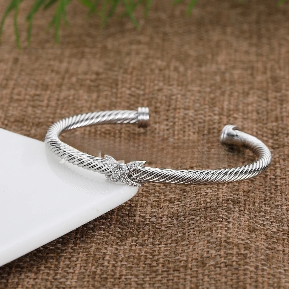 Bracelet Is Cuff Type Moissanite