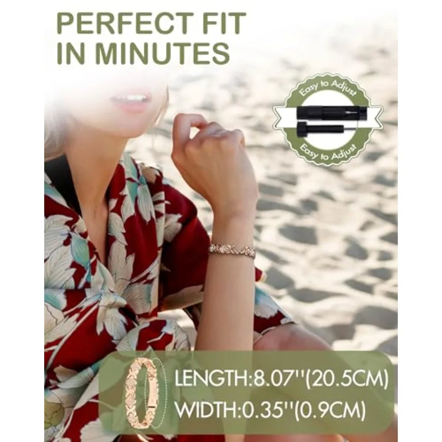 Magnetic Therapy Bracelet With Neodymium Magnets For Pain Relief