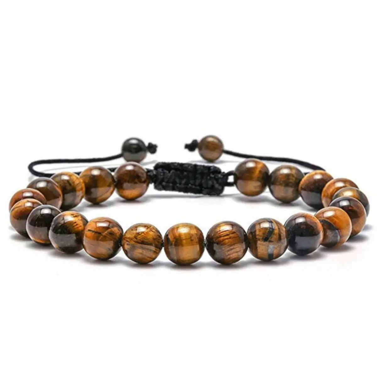 Bracelet Natural Tiger Eye Lava Rock Handmade