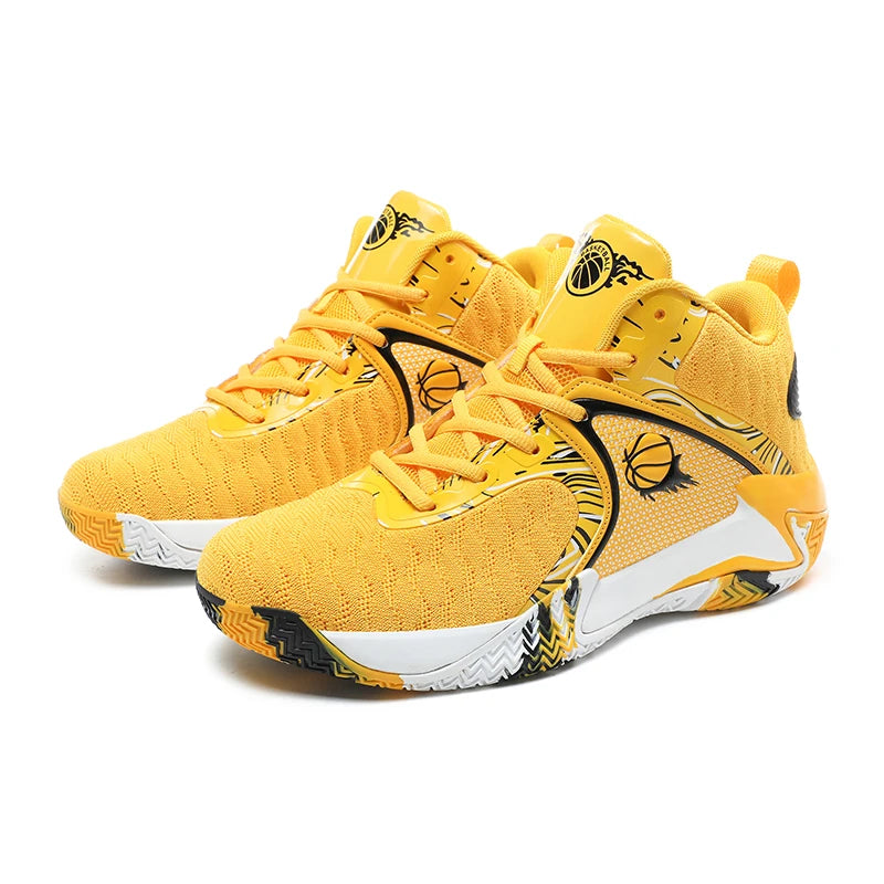 Mens Basketball Shoes Lightweight Breathable Anti Slip