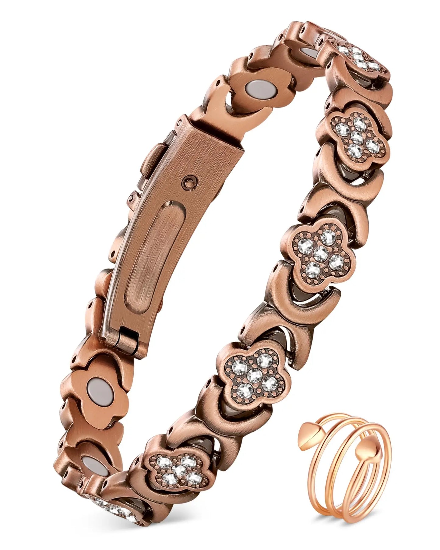 Copper Bracelets and Rings with Neodymium Magnets