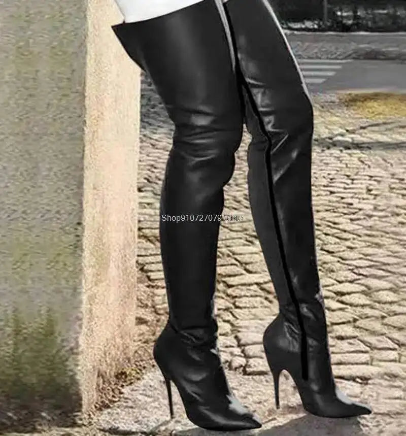 Over The Knee Ladies Heels Large Size Sexy Thigh High