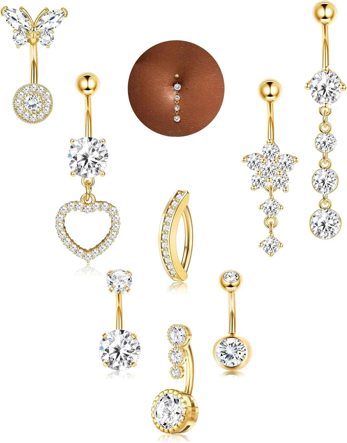 Belly Button Ring Dangle Jewelry