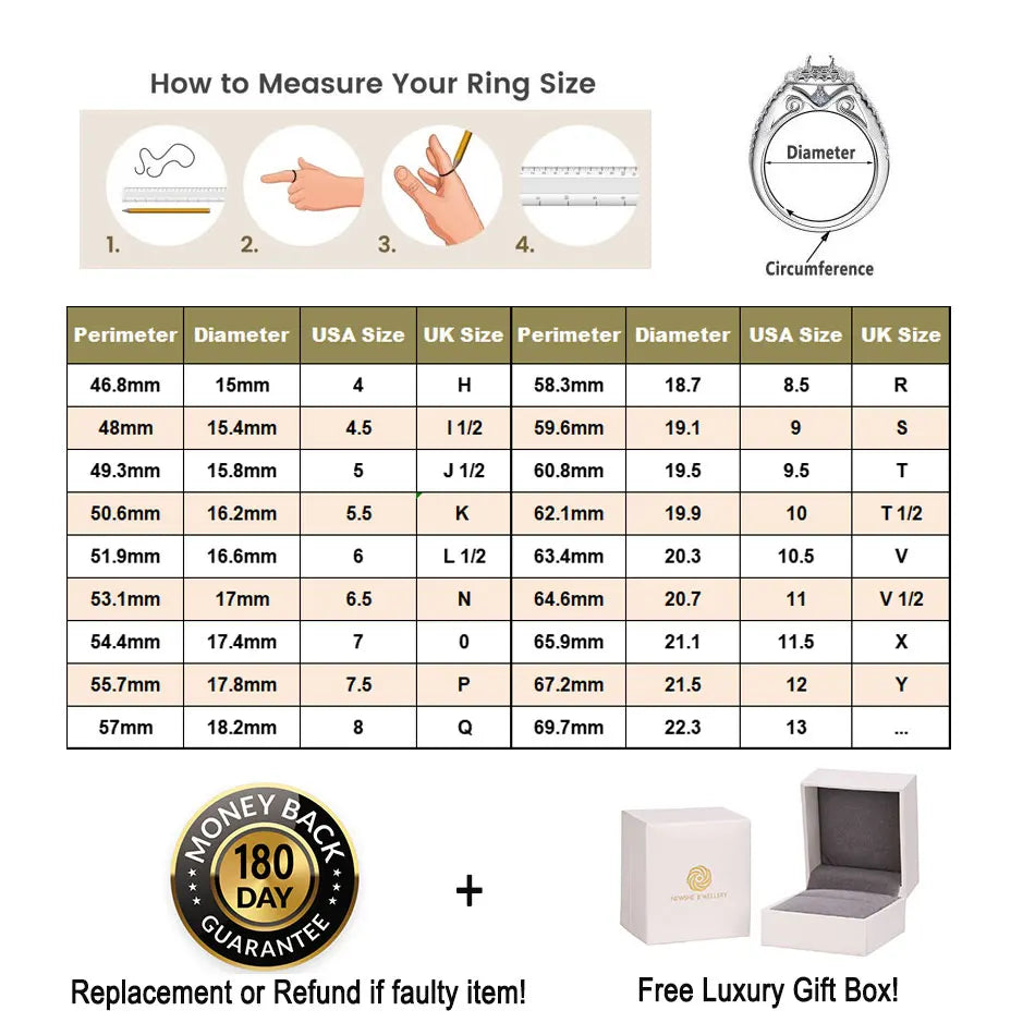 3-Piece Rings Set 925 Silver