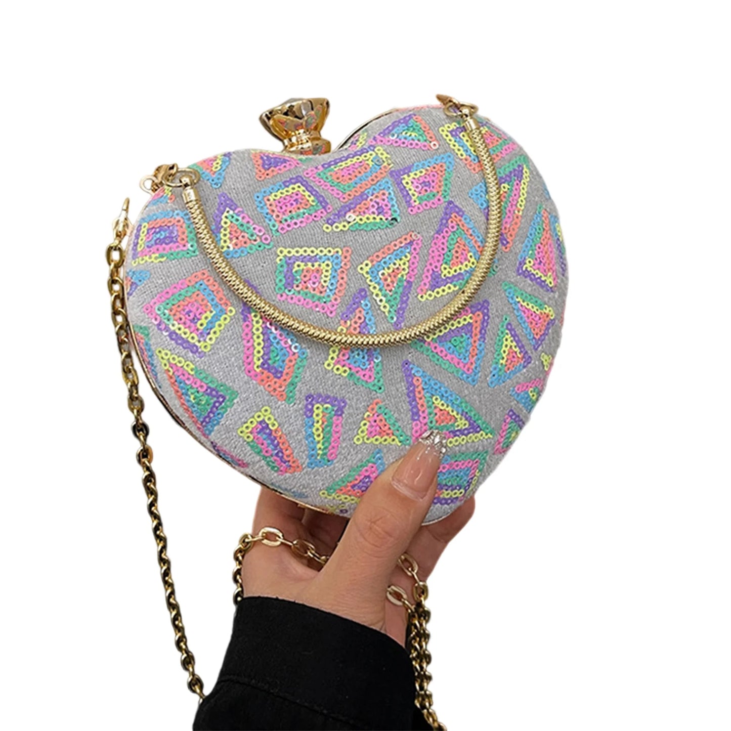Clutch Purse Detachable Chain