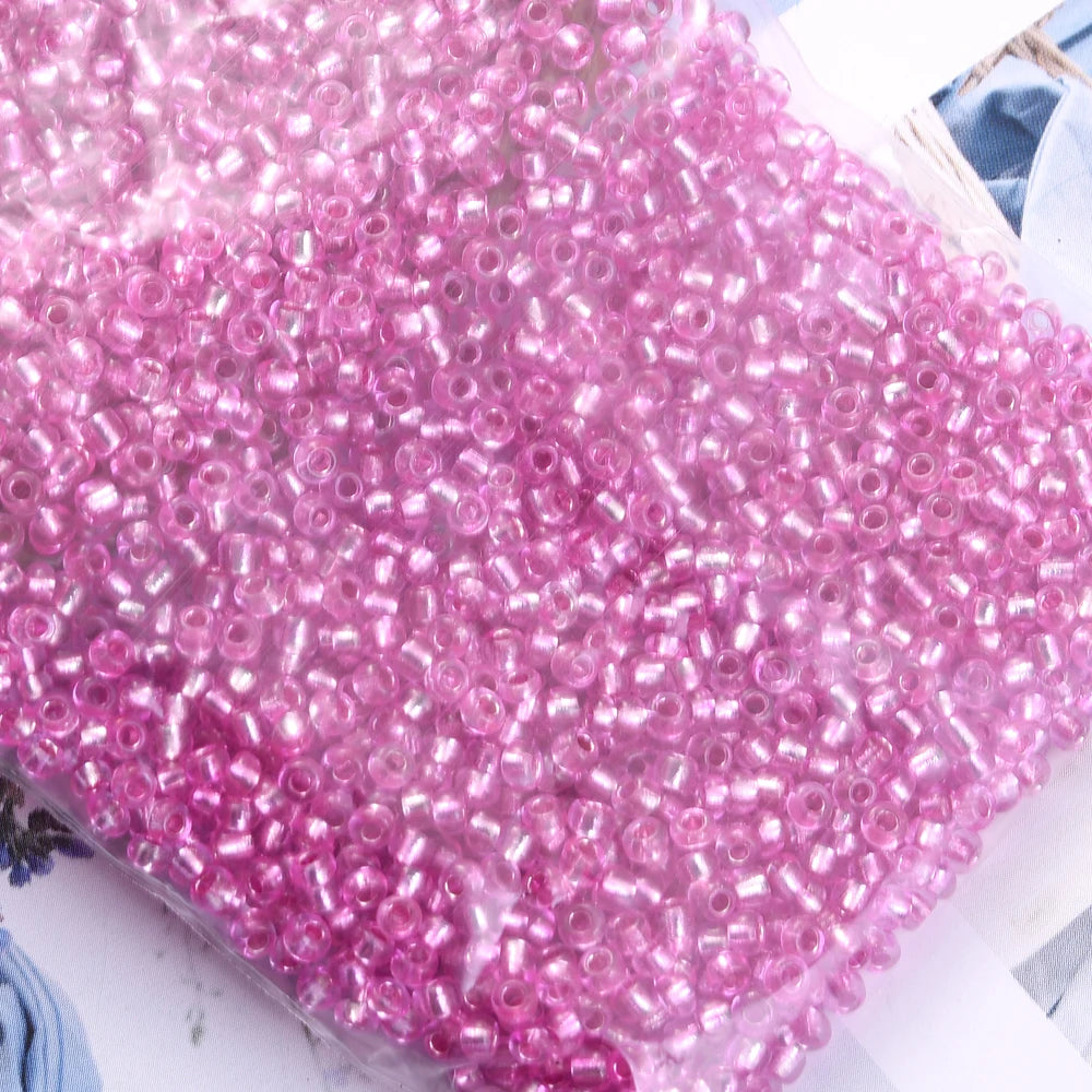 Glass Seed Beads Transparent Spacing Beads For Jewelry Making