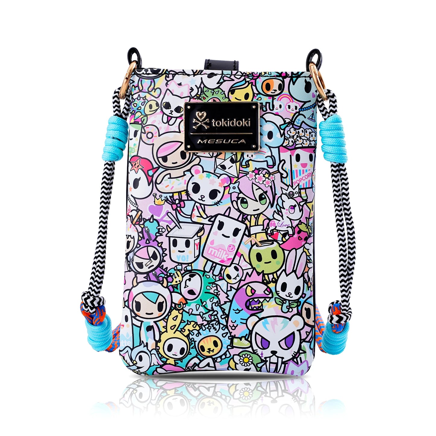 Tokidoki Unicorno PU Leather Crossbody Phone Bag With Adjustable Strap