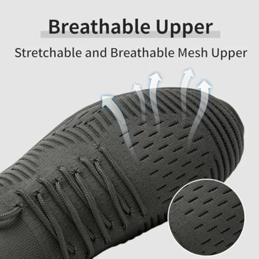 Men's Running Shoes Non Slip Lightweight Breathable Mesh Athletic Sneaker