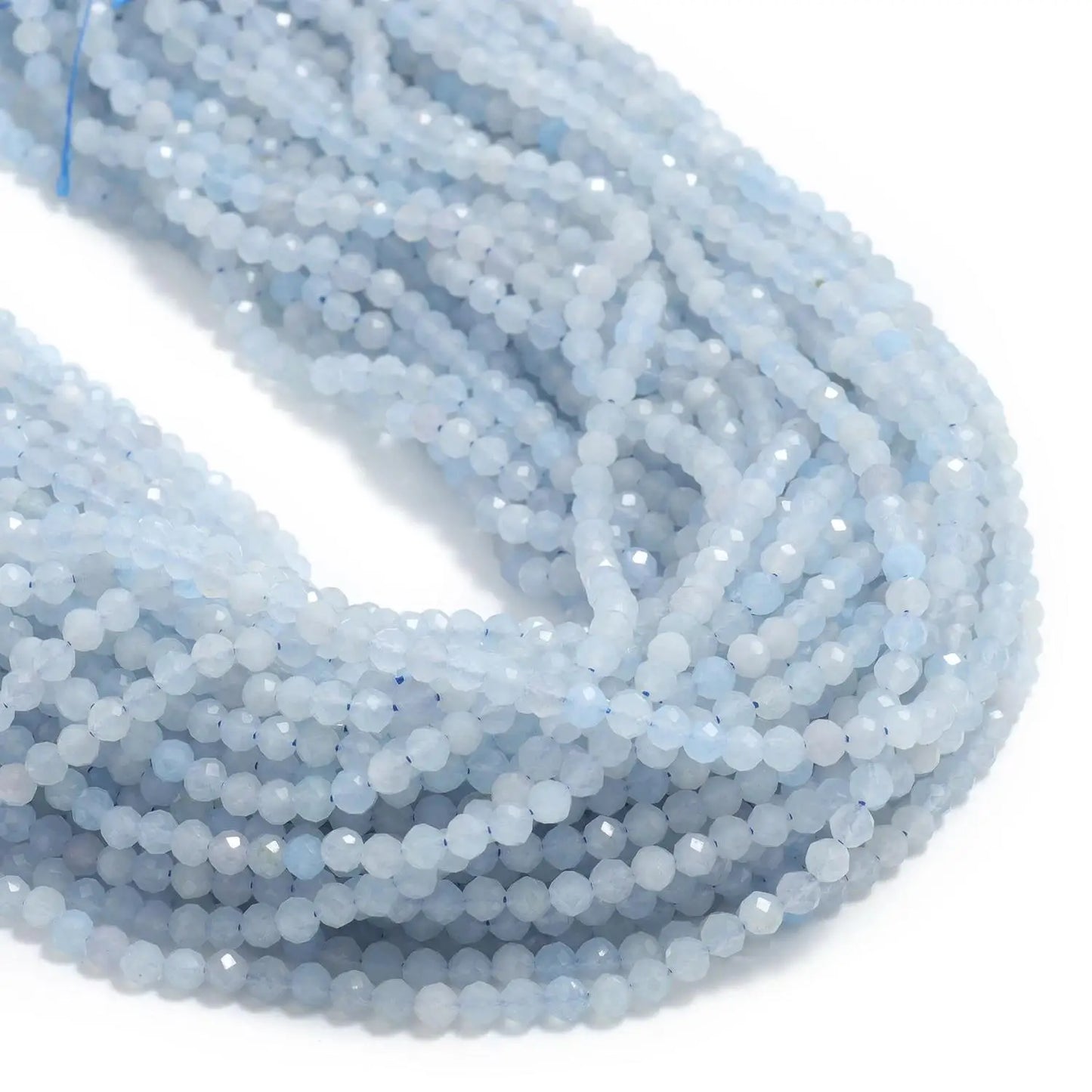 Faceted Tiny Beads Natural Aquamarine Lapis Lazuli Tourmaline Amethyst Beads
