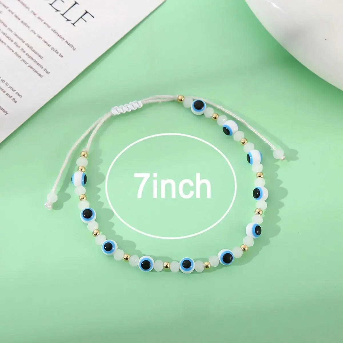 Crystal Bracelet Handmade Prayer Jewelry Adjustable