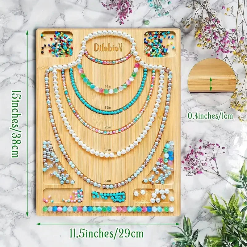 Beading Board Set With Mats And Trays For Organized Jewelry