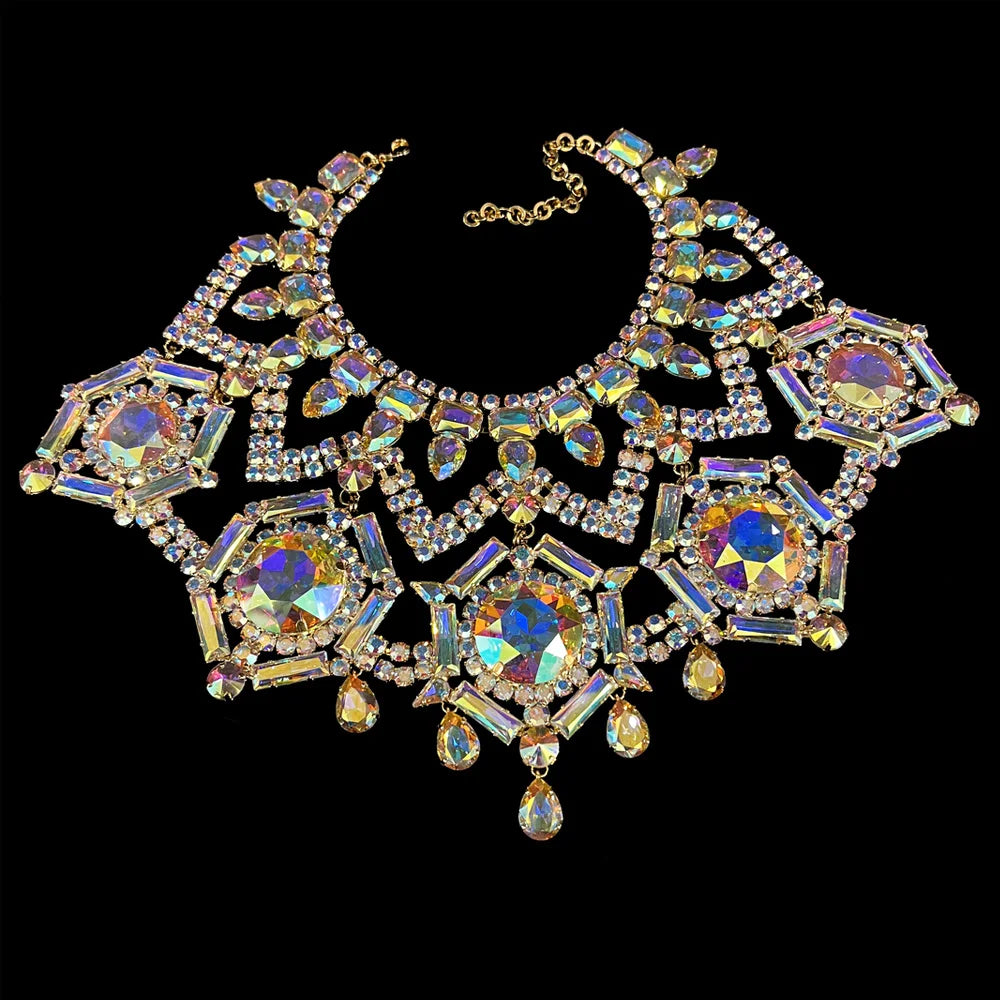 Crystal Necklace Drag Queen Jewelry