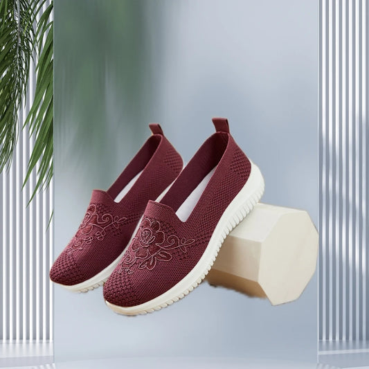 Women Breathable Mesh Flat Shoes Slip On Casual Loafers