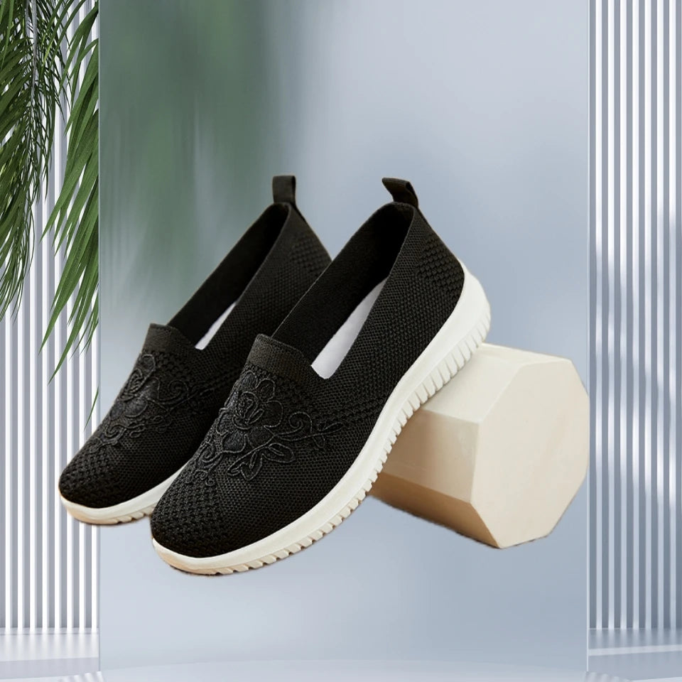 Women Breathable Mesh Flat Shoes Slip On Casual Loafers