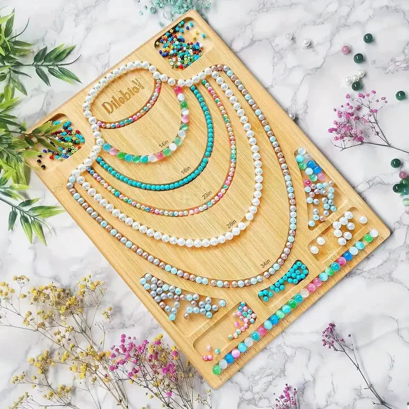 Beading Board Set With Mats And Trays For Organized Jewelry