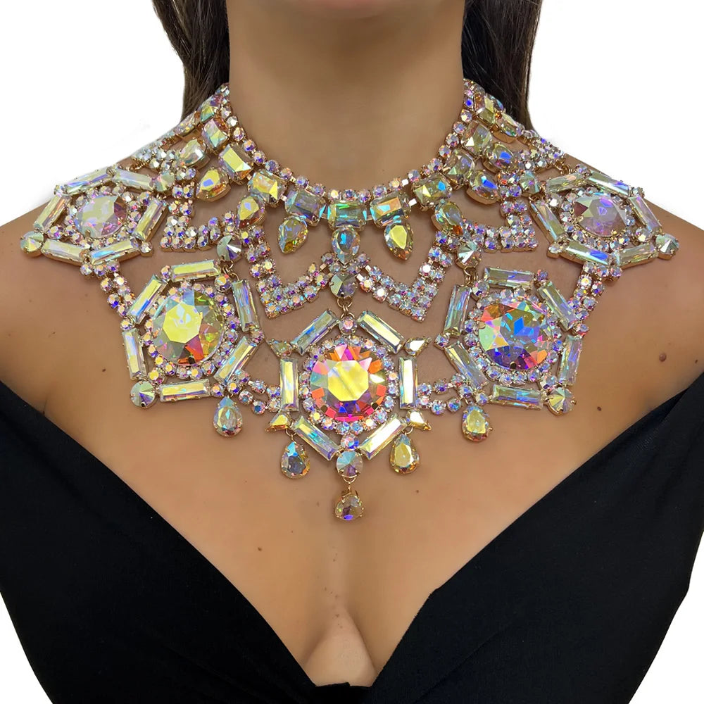 Crystal Necklace Drag Queen Jewelry