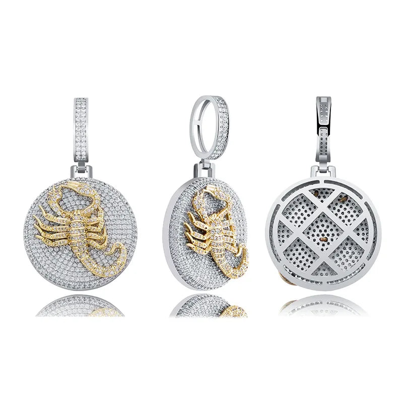 TOPGRILLZ Mens Virgin Mary Hip Hop Pendant Cubic Zirconia