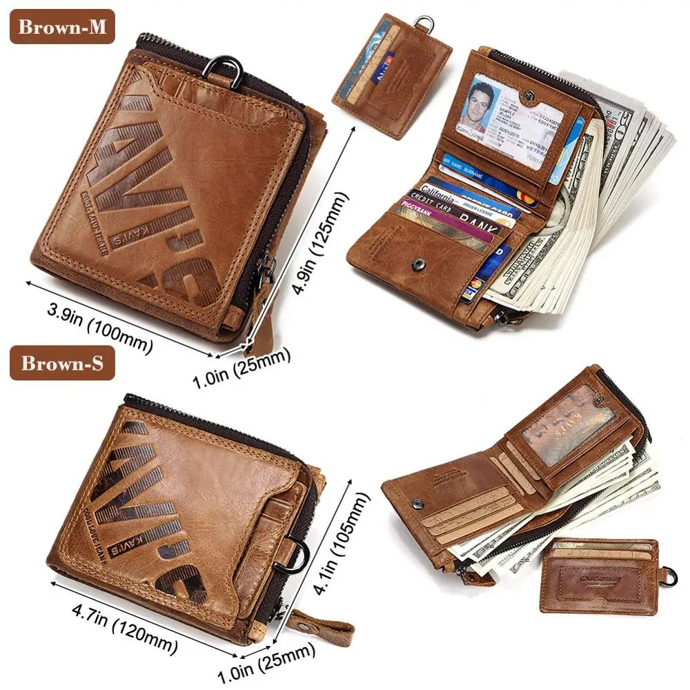 Leather Wallet Card Holder