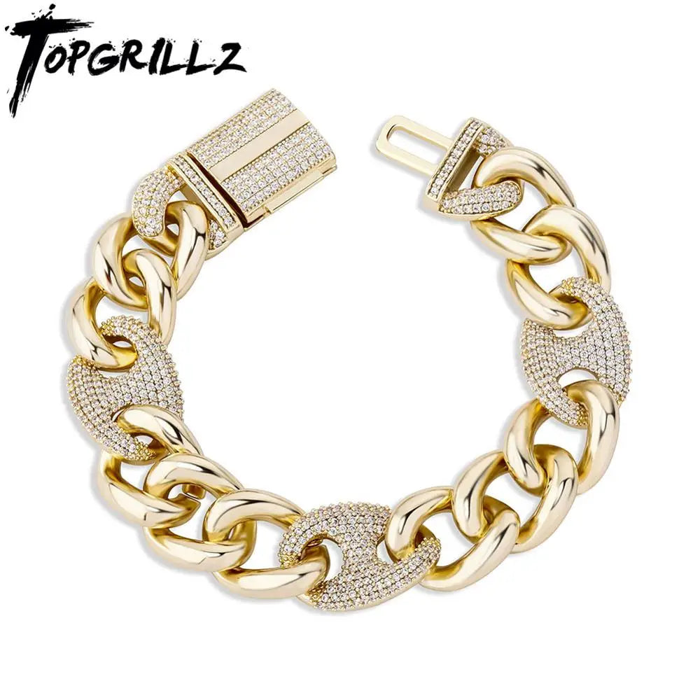 Bracelet Box Buckle Cubic Zirconia