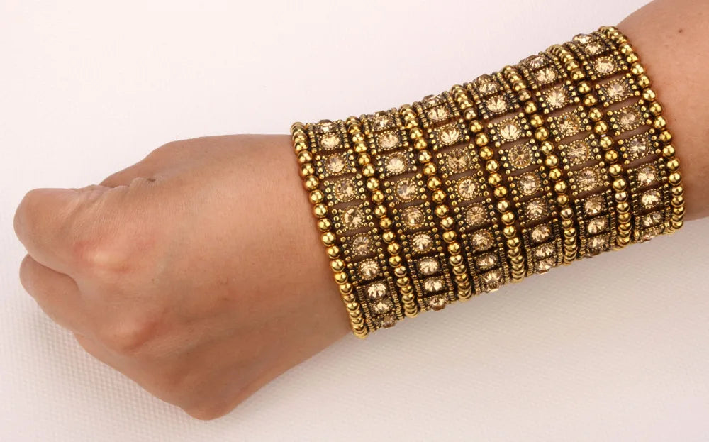 Bracelet Stretch Cuff Crystal Bracelet