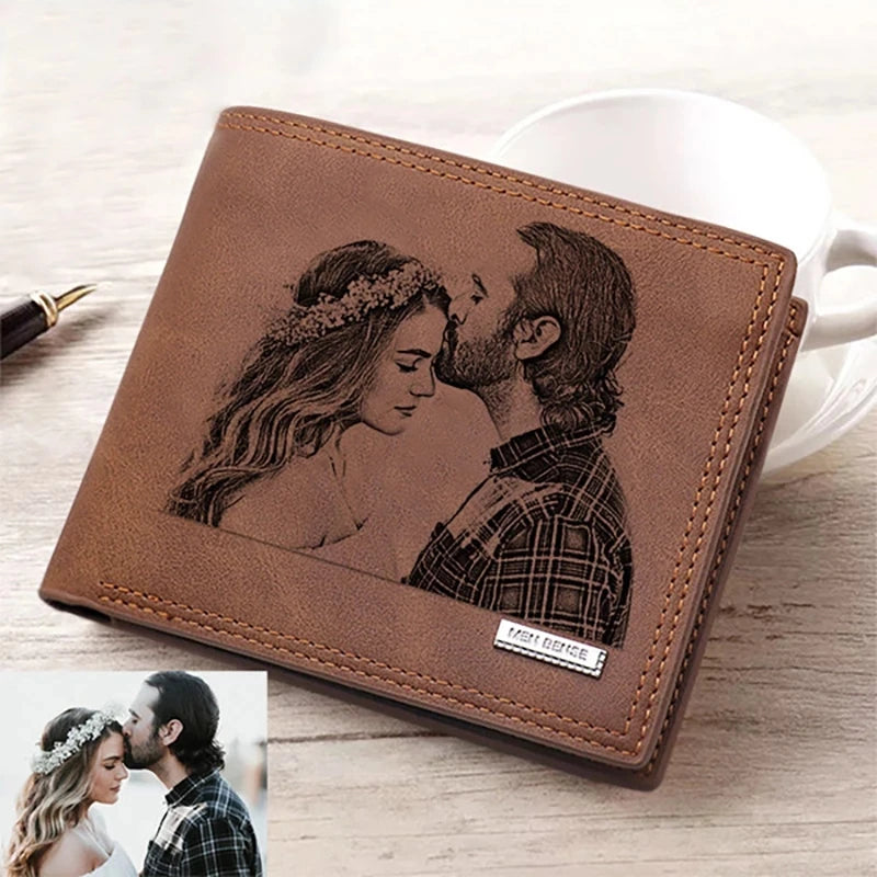 Picture Wallet DIY Engraving Card Holder
