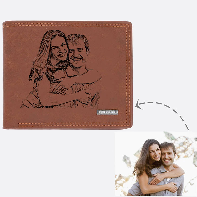 Picture Wallet DIY Engraving Card Holder