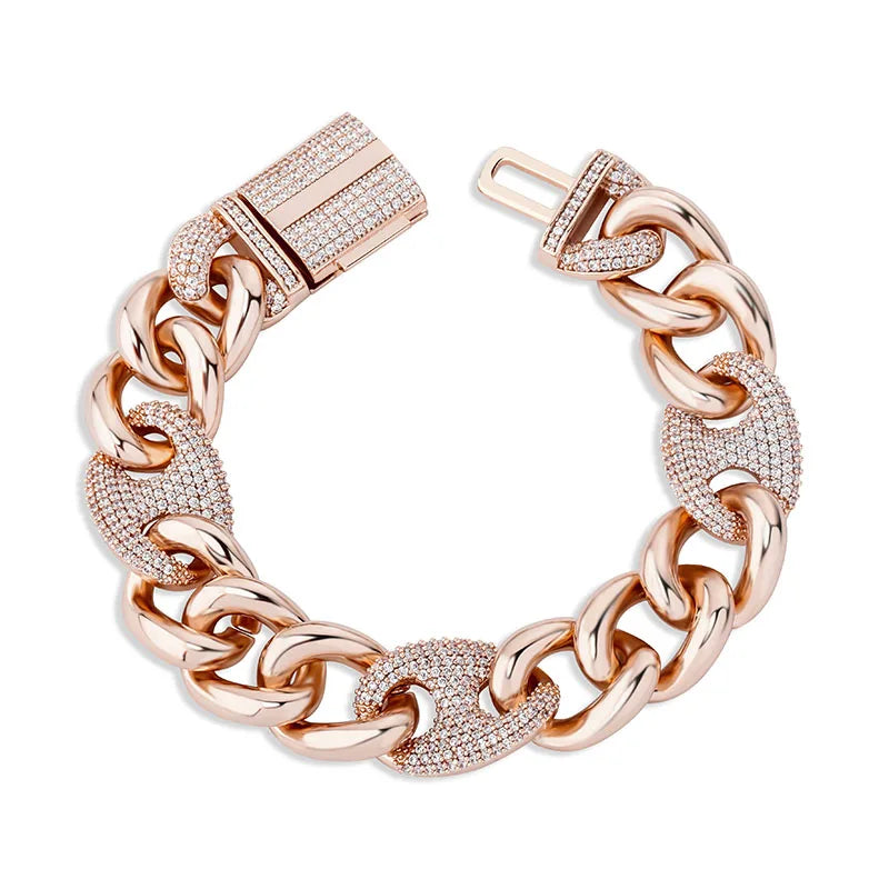 Bracelet Box Buckle Cubic Zirconia