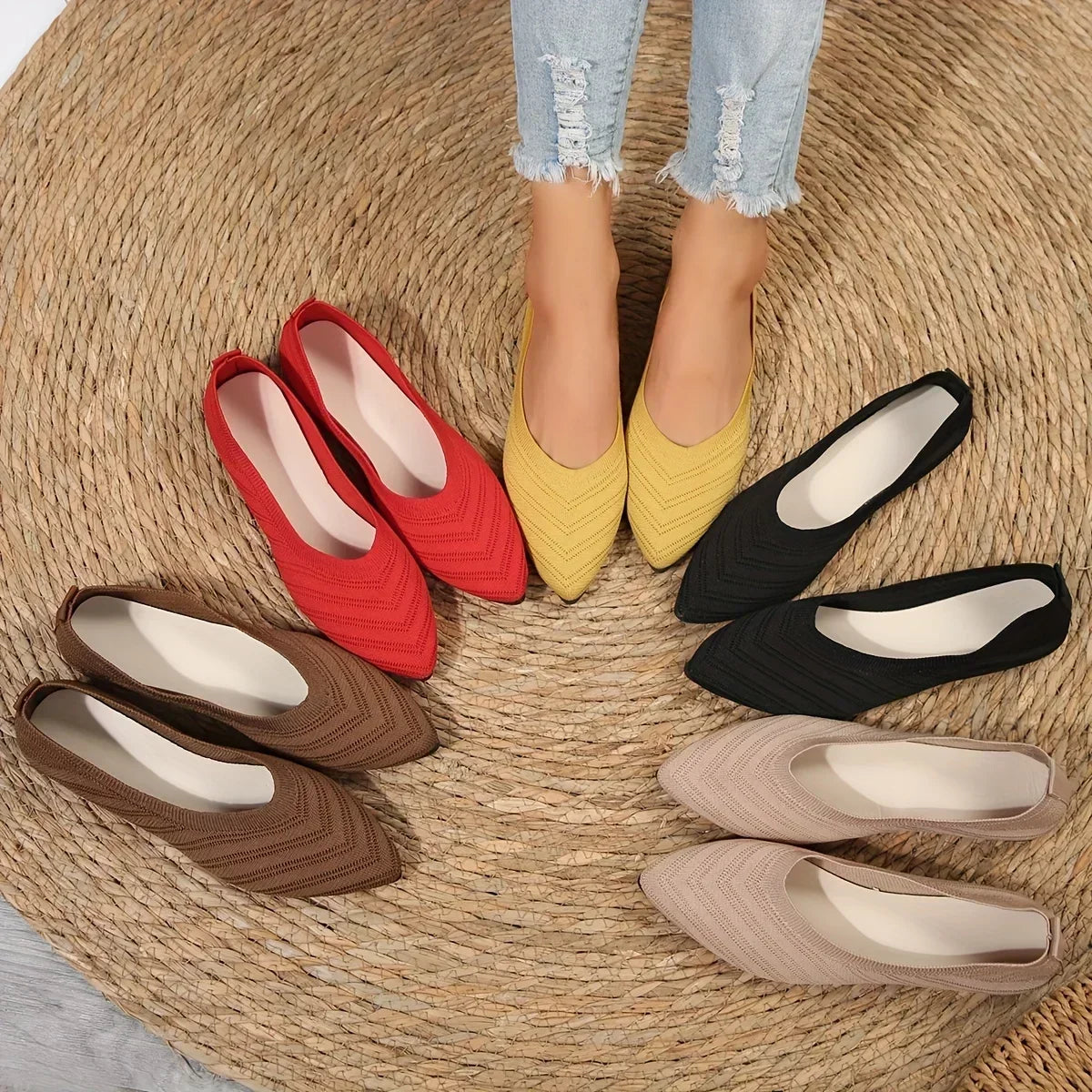 Women Slip-On Flats Ballet Shoes
