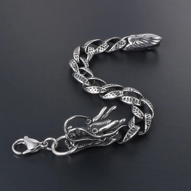 Bracelet Dragon Titanium Steel