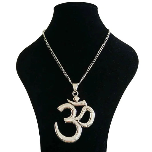Tibetan OM Symbol Pendant Necklace Hindu Buddhist Jewelry