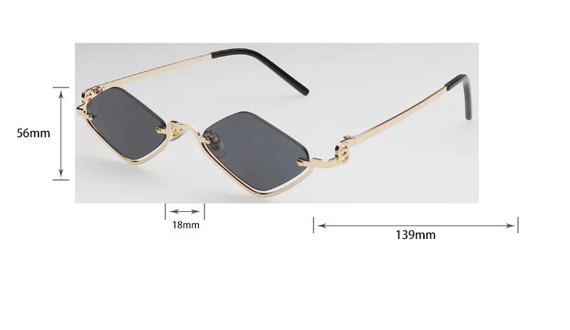 Sunglasses Metal Half Frame
