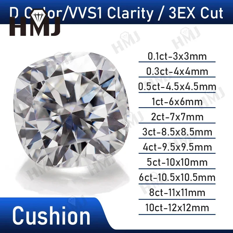 Moissanite Diamond Loose Stone Round Brilliant