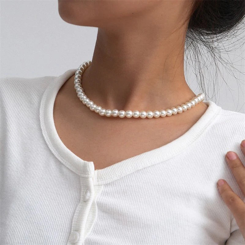 Choker Necklace Pearl
