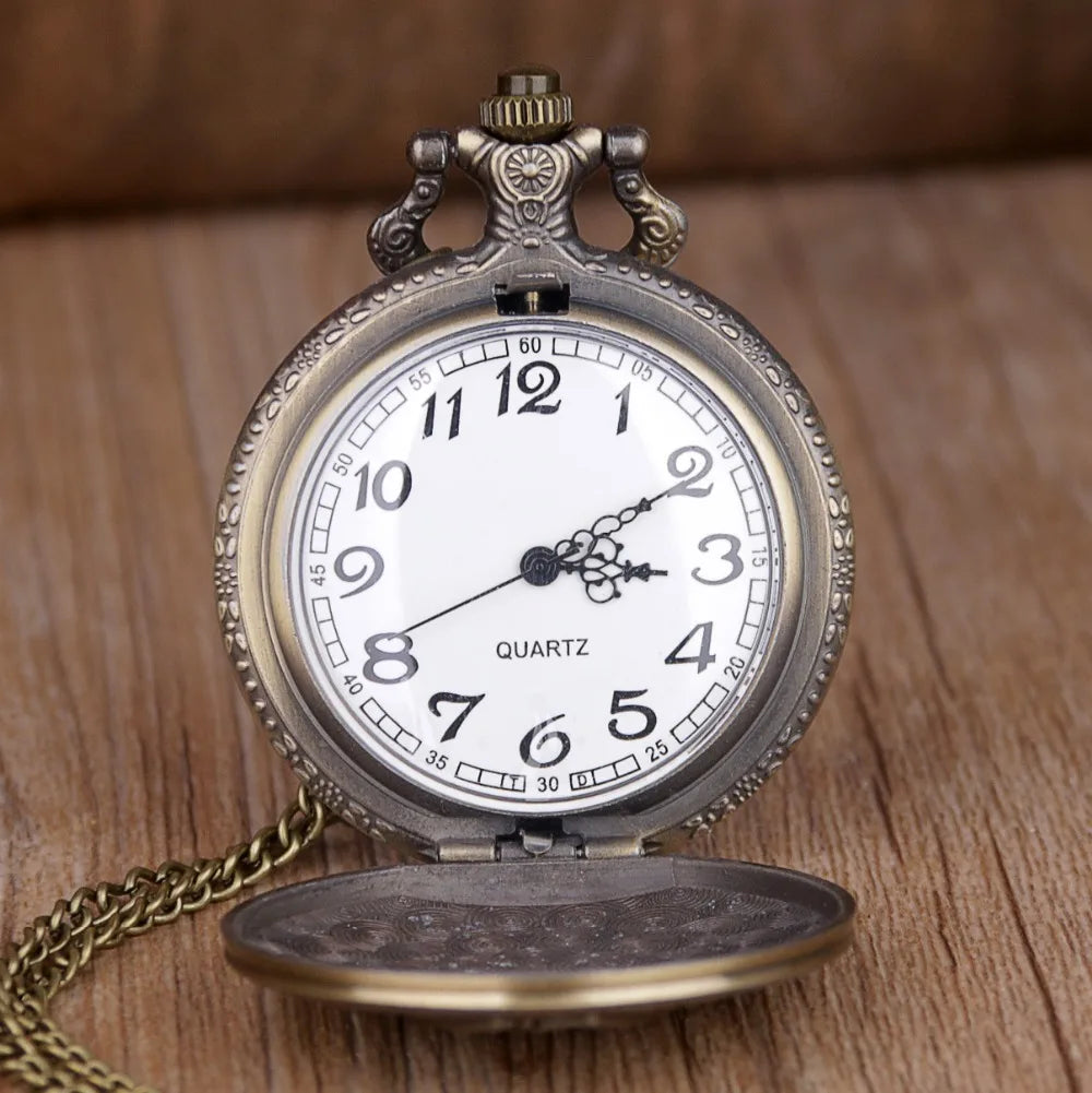 Watch Chain Vintage Octopus Pattern Quartz Pocket
