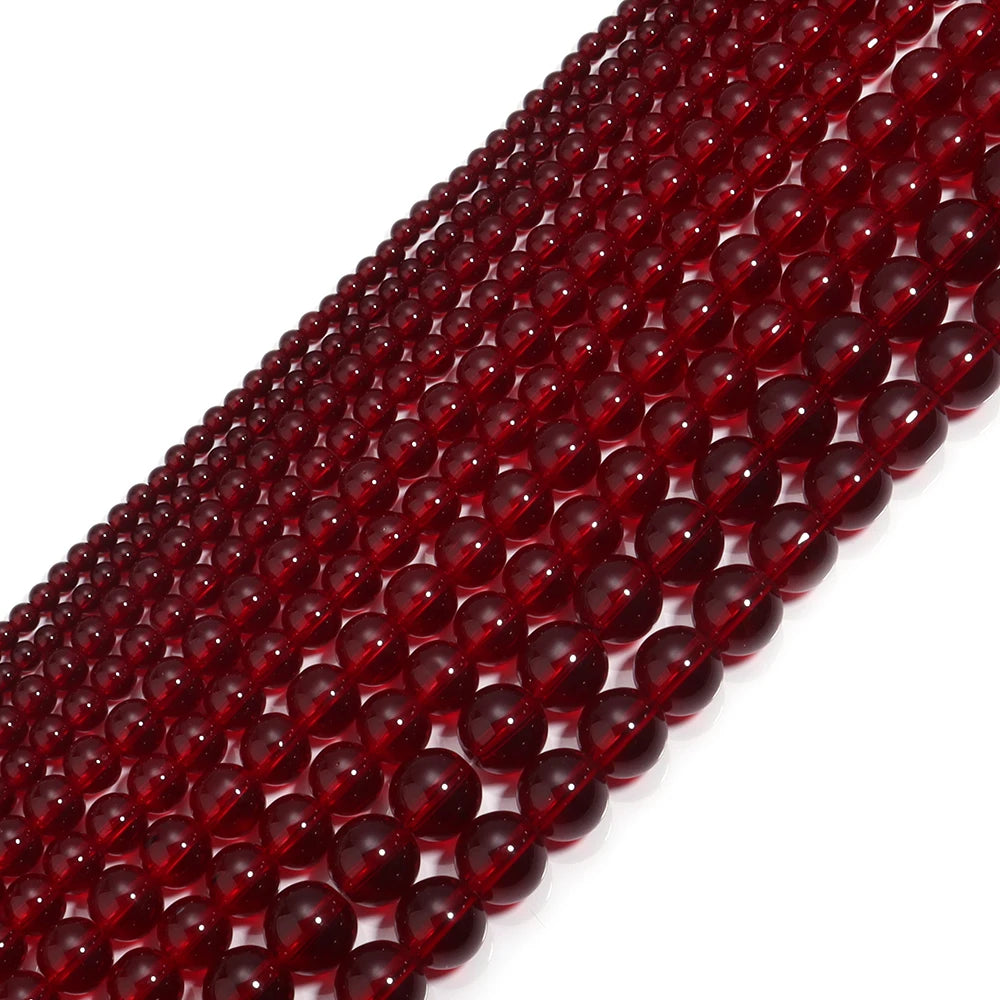 Glass Round Spacer Beads For Jewelry Making Charms And Accessories