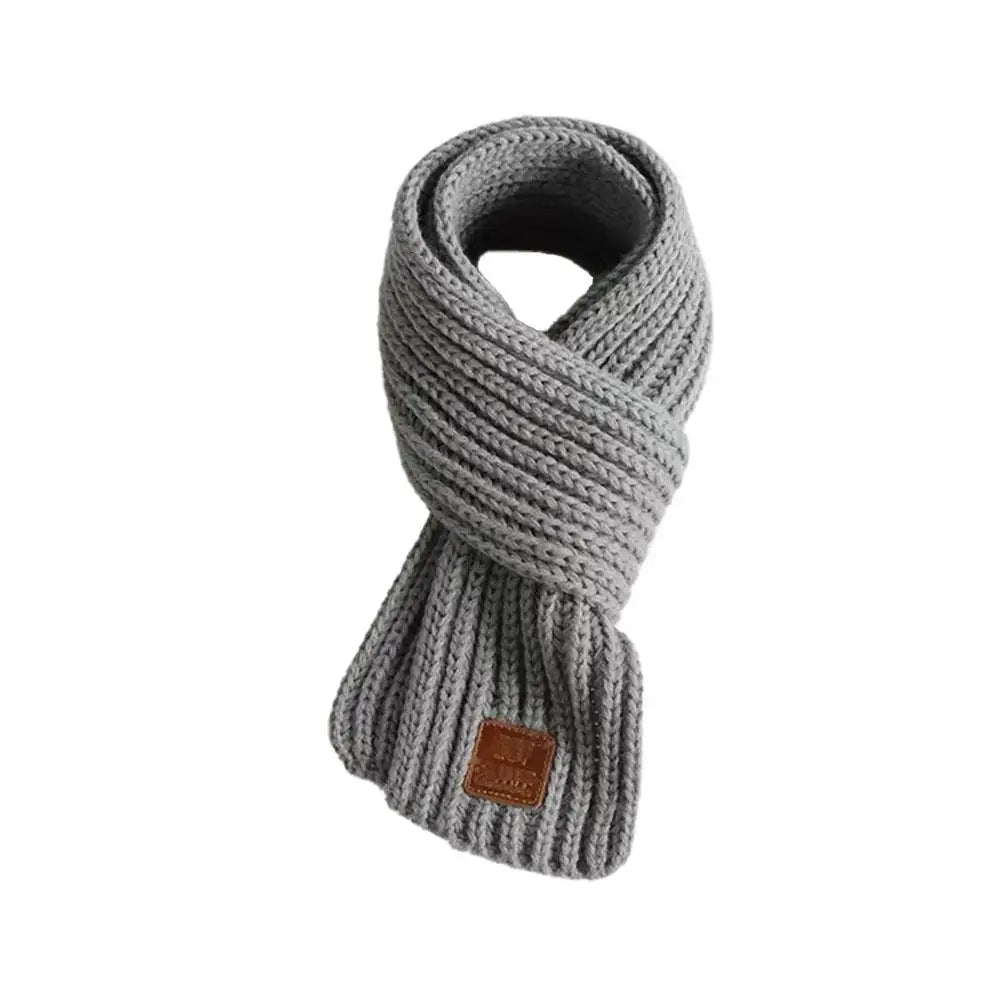 Kids Knitted Winter Scarf Thick Warm Casual Accessory