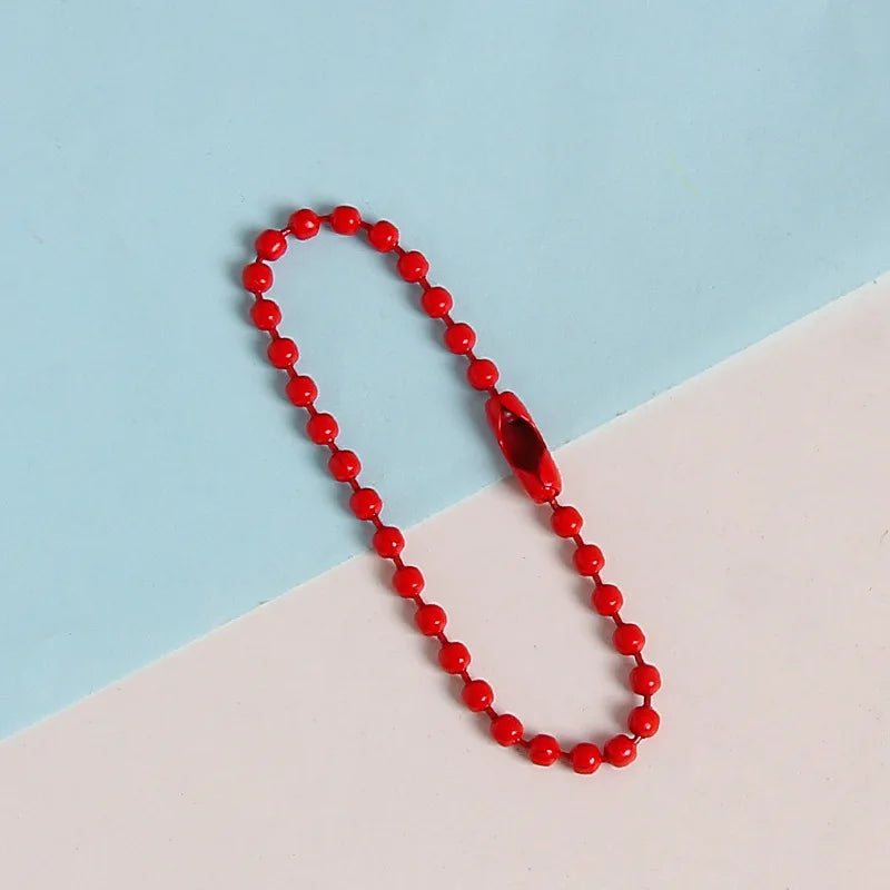 Metal Alloy Ball Bead Chains For Keychains And Jewelry Making