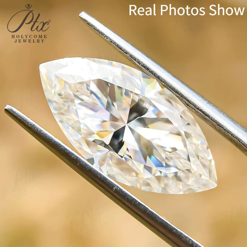 Moissanite Loose Stones VVS1 Marquise Brilliant Cut For Jewelry Making