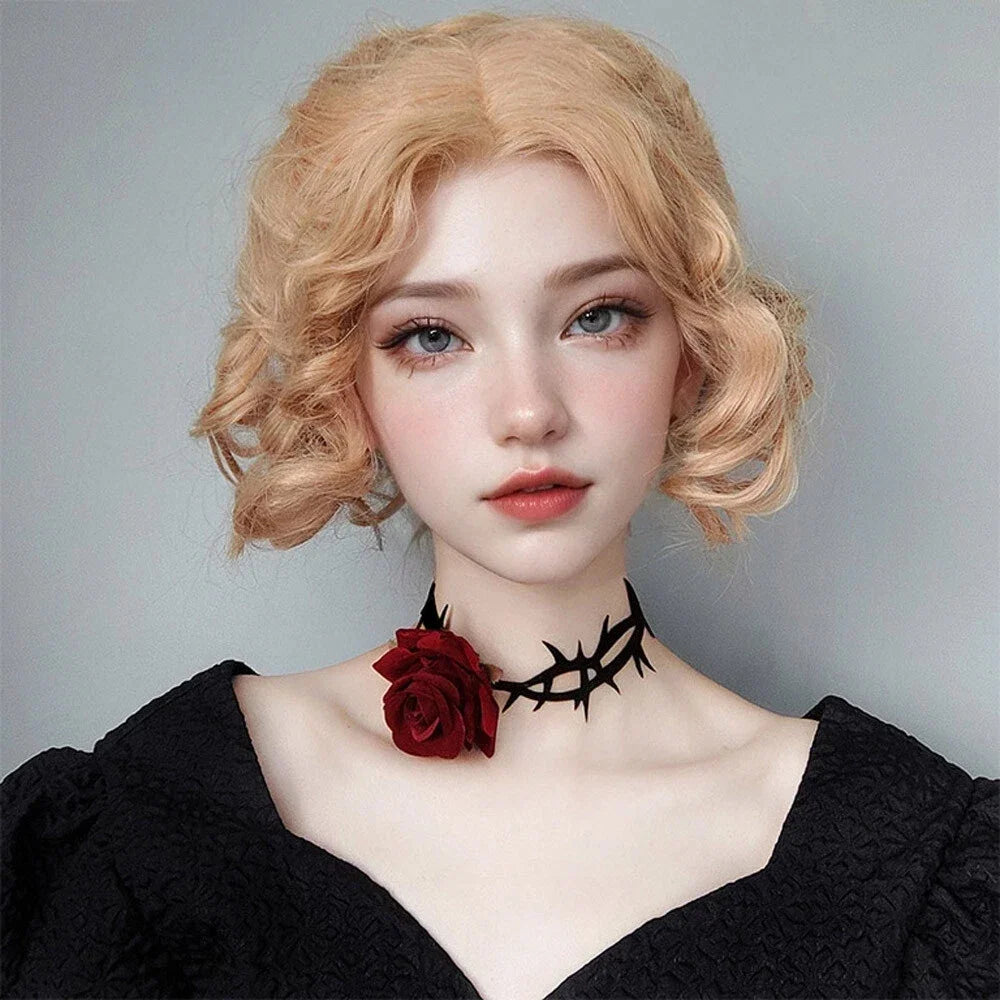 Necklace Rose Thorn Lace Choker Necklace